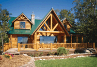 Hiawatha Log Homes features structurally graded Northern White Cedar and Northern Red Pine logs, which are harvested right here in Upper Michigan in the middle of winter when the sap and moisture content are at the lowest.