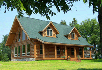Whisper Creek Log Homes created revolutionary building methods to give primary residences and recreational log homes the appearance of a traditional 